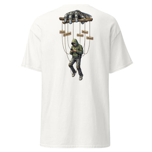 "Algorithm Puppeteer" Cyberpunk T-Shirt | Dystopian AI & Tech Streetwear - Incognito Supply - T - SHIRT