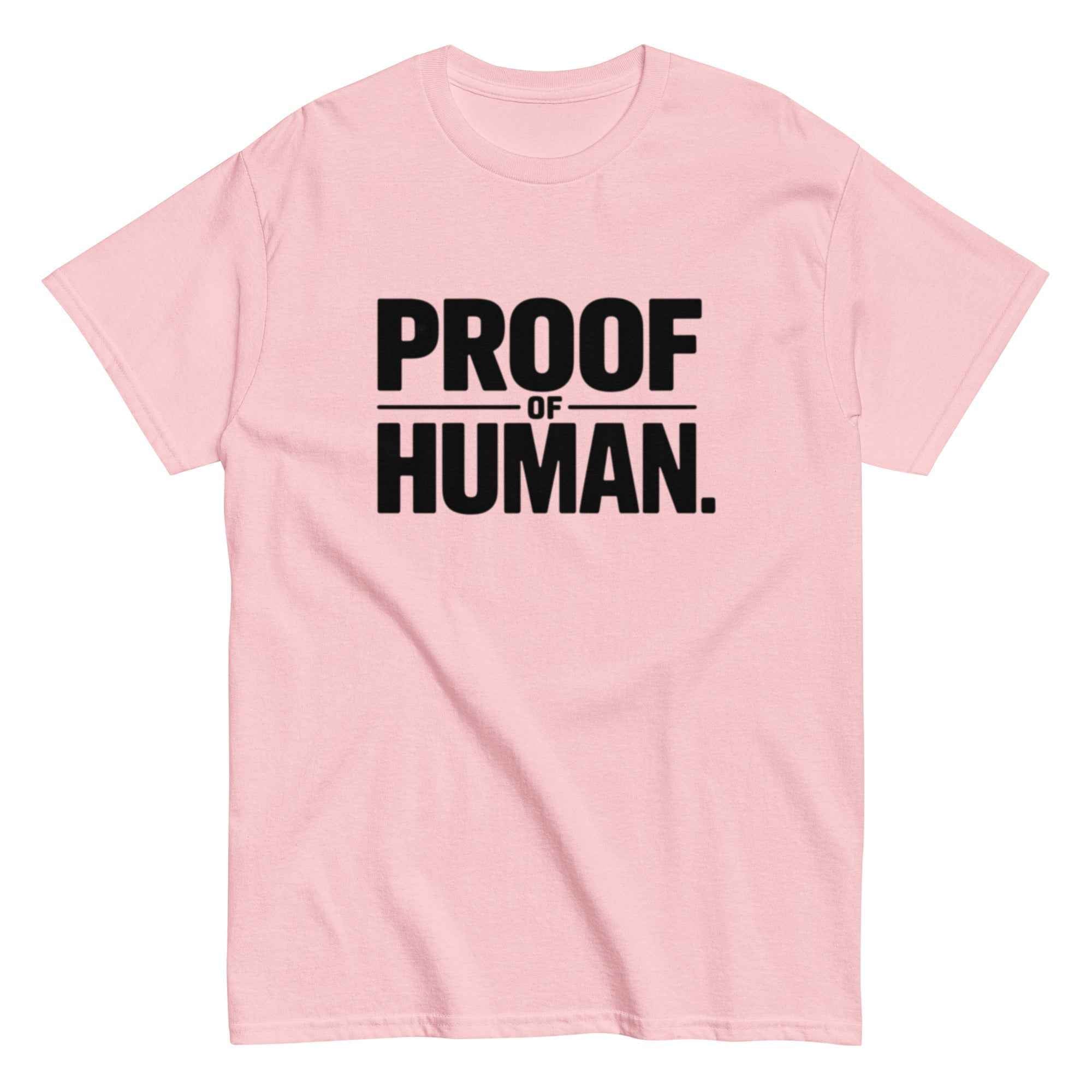 "Proof of Human" T-Shirt | Minimalist Anti-AI Graphic Tee