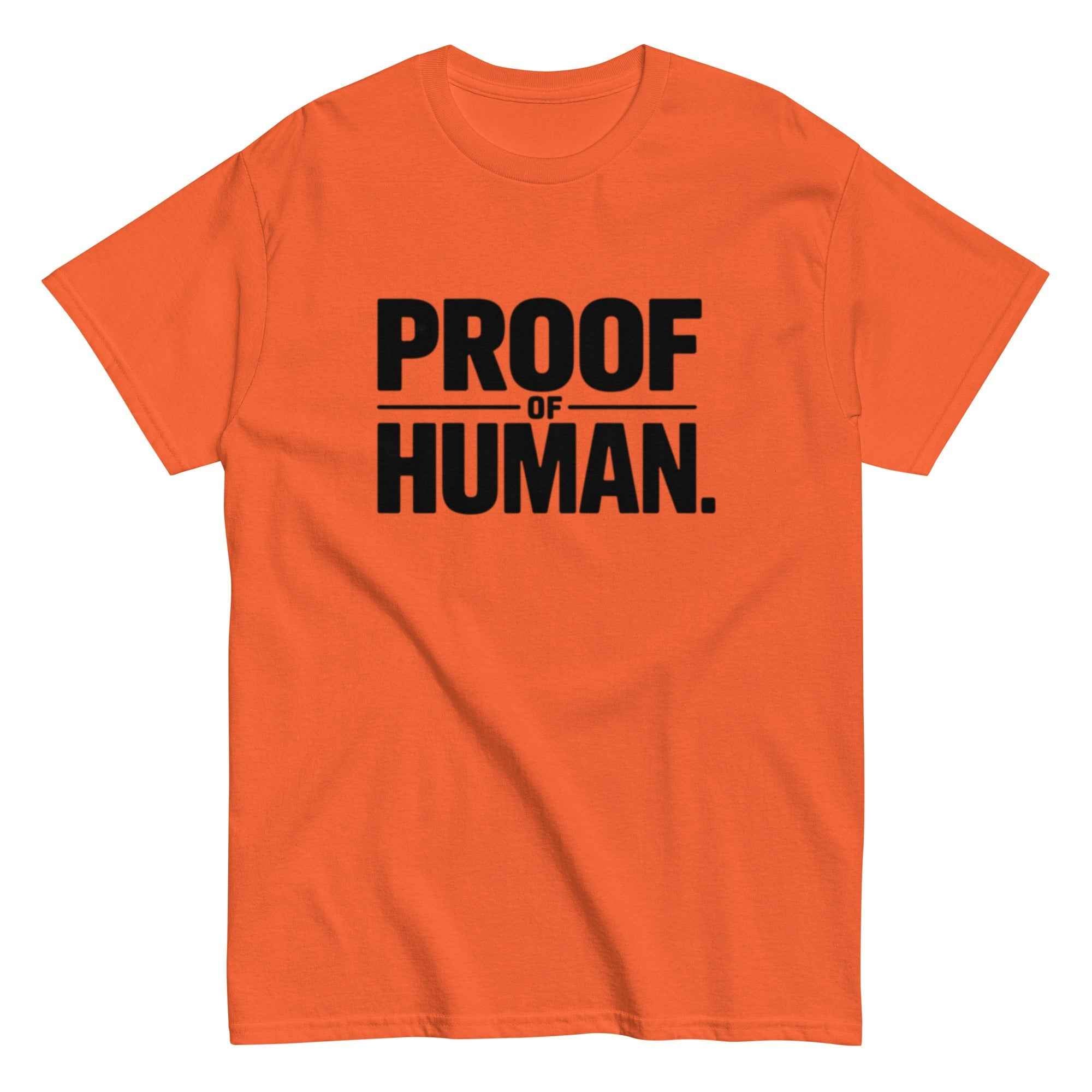 "Proof of Human" T-Shirt | Minimalist Anti-AI Graphic Tee