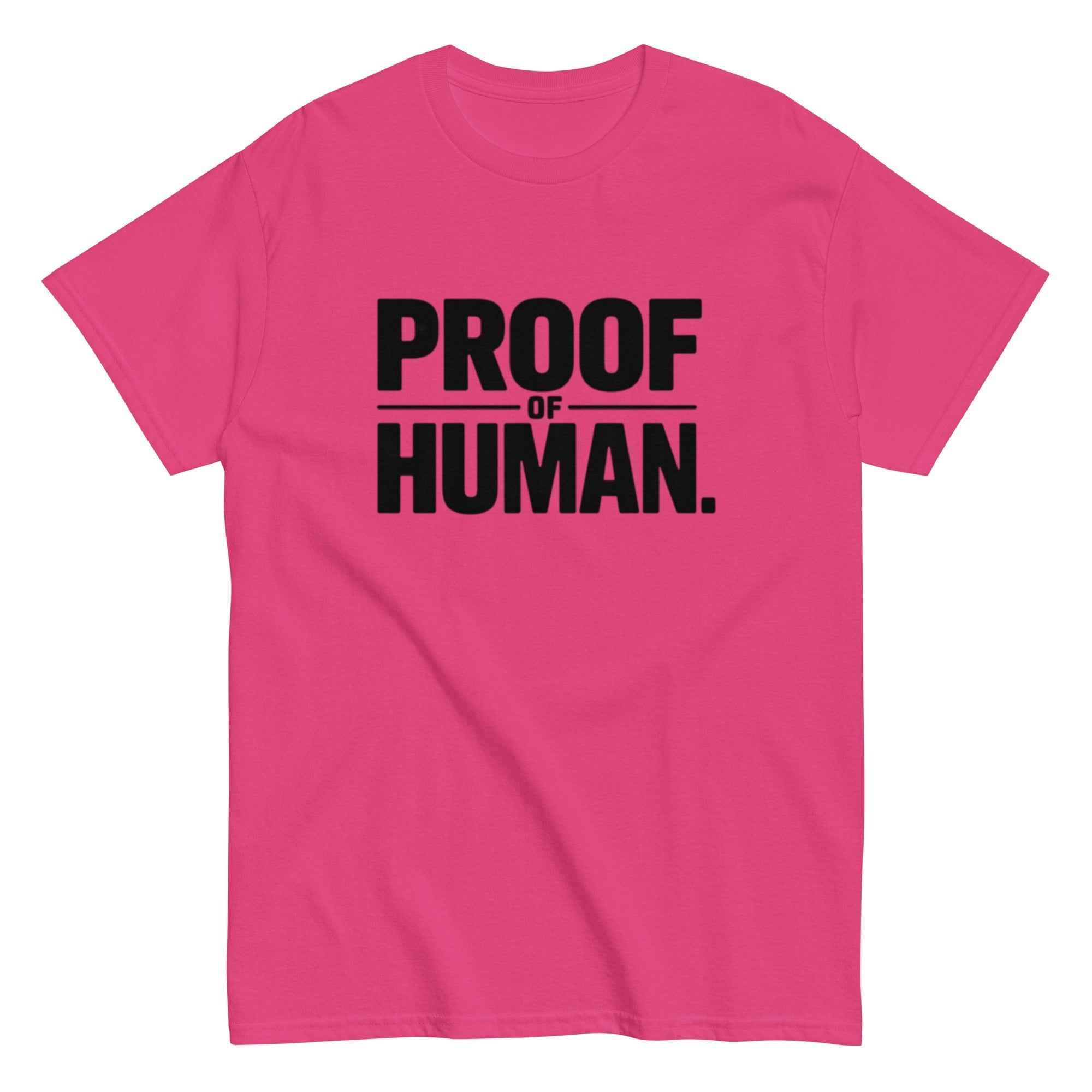 "Proof of Human" T-Shirt | Minimalist Anti-AI Graphic Tee