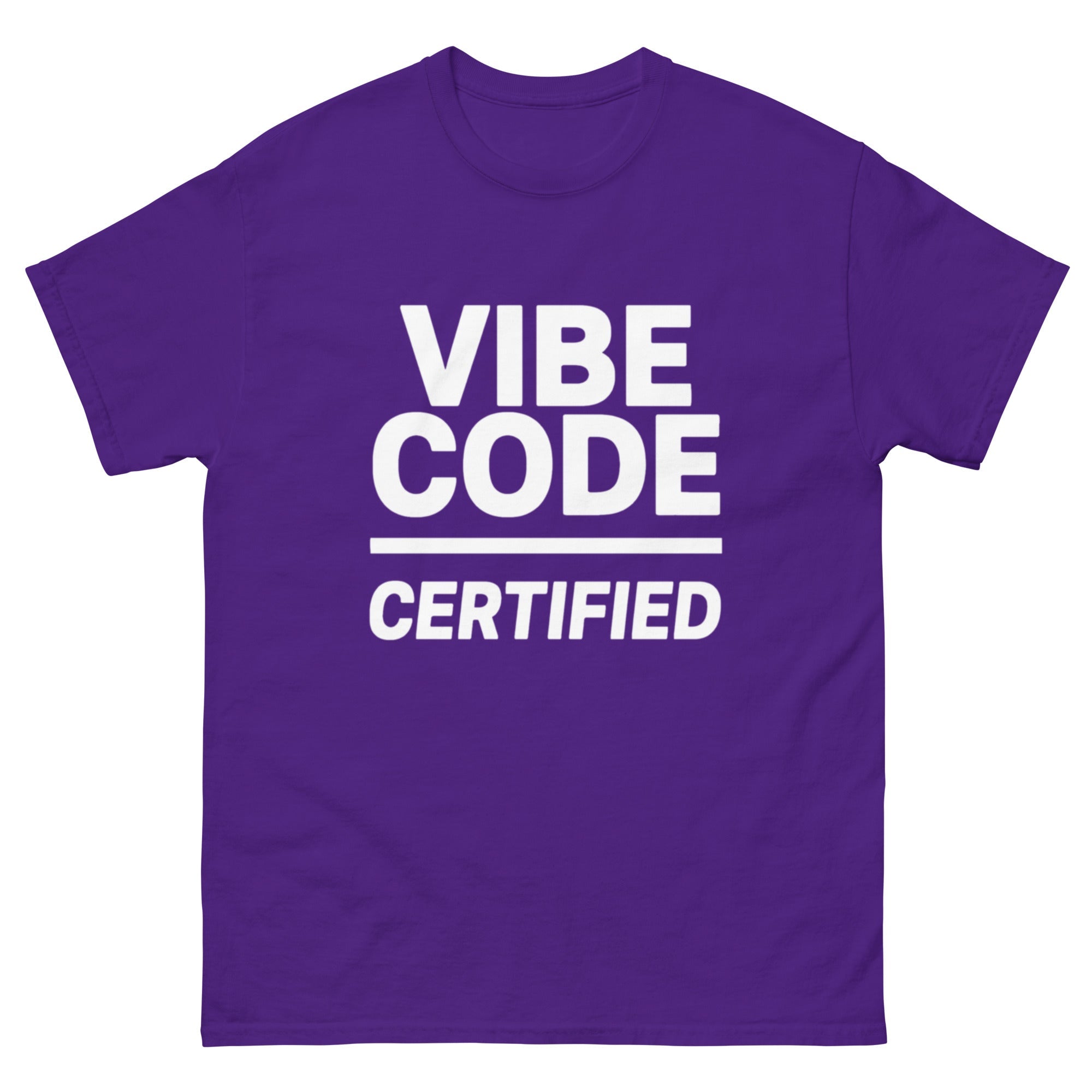 "Vibe Code Certified" Graphic Tee | Official AI Developer & Coder T-Shirt - Incognito Supply - T - SHIRT