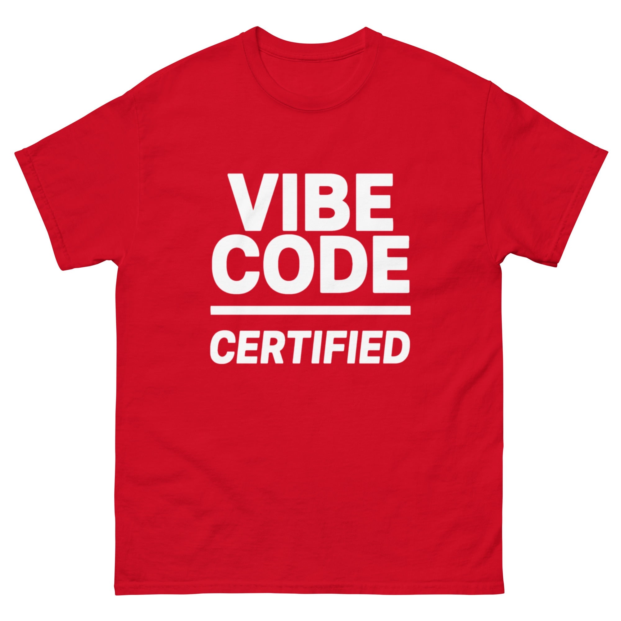 "Vibe Code Certified" Graphic Tee | Official AI Developer & Coder T-Shirt - Incognito Supply - T - SHIRT